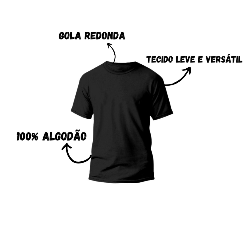 T-Shirt Feminina Gola Redonda Coração