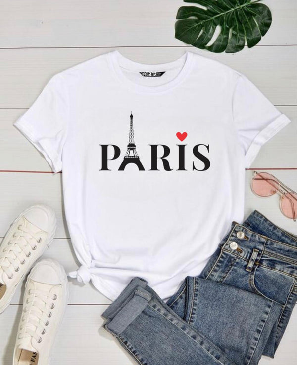 T-Shirt PARIS linda Algodão