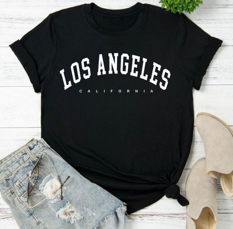 T shirts Los Angeles California Linda Algodão